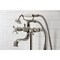 Kingston Brass CCK246K6 Freestanding Clawfoot Tub Faucet Package with Supply Line, Polished Nickel CCK246K6 - alternate 2